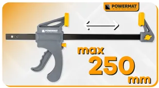 ŚCISK STOLARSKI ZACISK DŹWIGNIOWY 250x60 MM SZYBKOZACISKOWY AUTOMATYCZNY PM-SSD-10T - 4