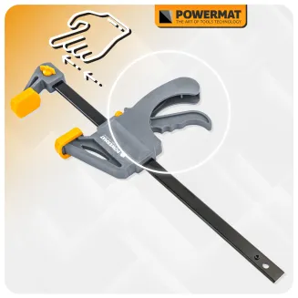 ŚCISK STOLARSKI ZACISK DŹWIGNIOWY 250x60 MM SZYBKOZACISKOWY AUTOMATYCZNY PM-SSD-10T - 10