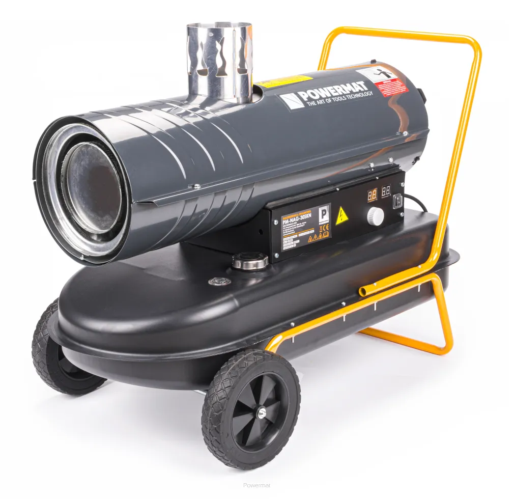 NAGRZEWNICA SPALINOWA 30KW z kominem + termostat PM-NAG-30SKN