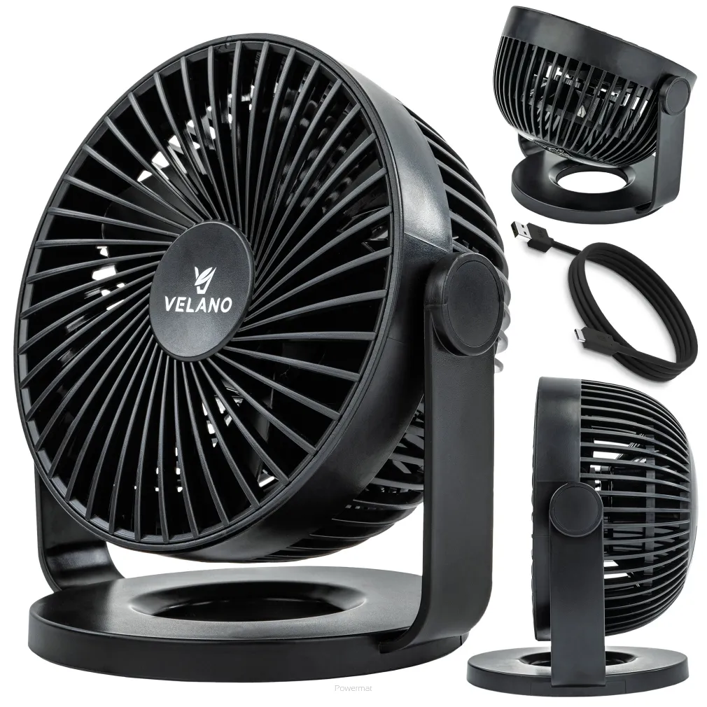 WENTYLATOR BIURKOWY akumulatorowy 1200mAh VELWEBS0011