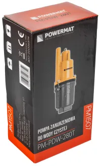 POMPA MEMBRANOWA ZANURZENIOWA GÓRNOSSĄCA DO WODY STUDNI 1080 l/h GŁĘBINOWA PM-PDW-280T - 14
