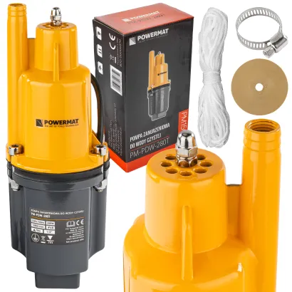 POMPA MEMBRANOWA ZANURZENIOWA GÓRNOSSĄCA DO WODY STUDNI 1080 l/h GŁĘBINOWA PM-PDW-280T