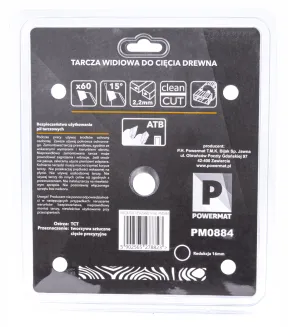 Tarcza widiowa do drewna 185x20 60z TDD-185x20x60Z - 5