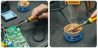 STACJA LUTOWNICZA PRECYZYJNA LUTOWNICA GROT REGULACJA TEMP. 480°C PODSTAWKA PM-SLU-100T - 22