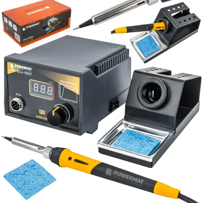 STACJA LUTOWNICZA PRECYZYJNA LUTOWNICA GROT REGULACJA TEMP. 480°C PODSTAWKA PM-SLU-100T