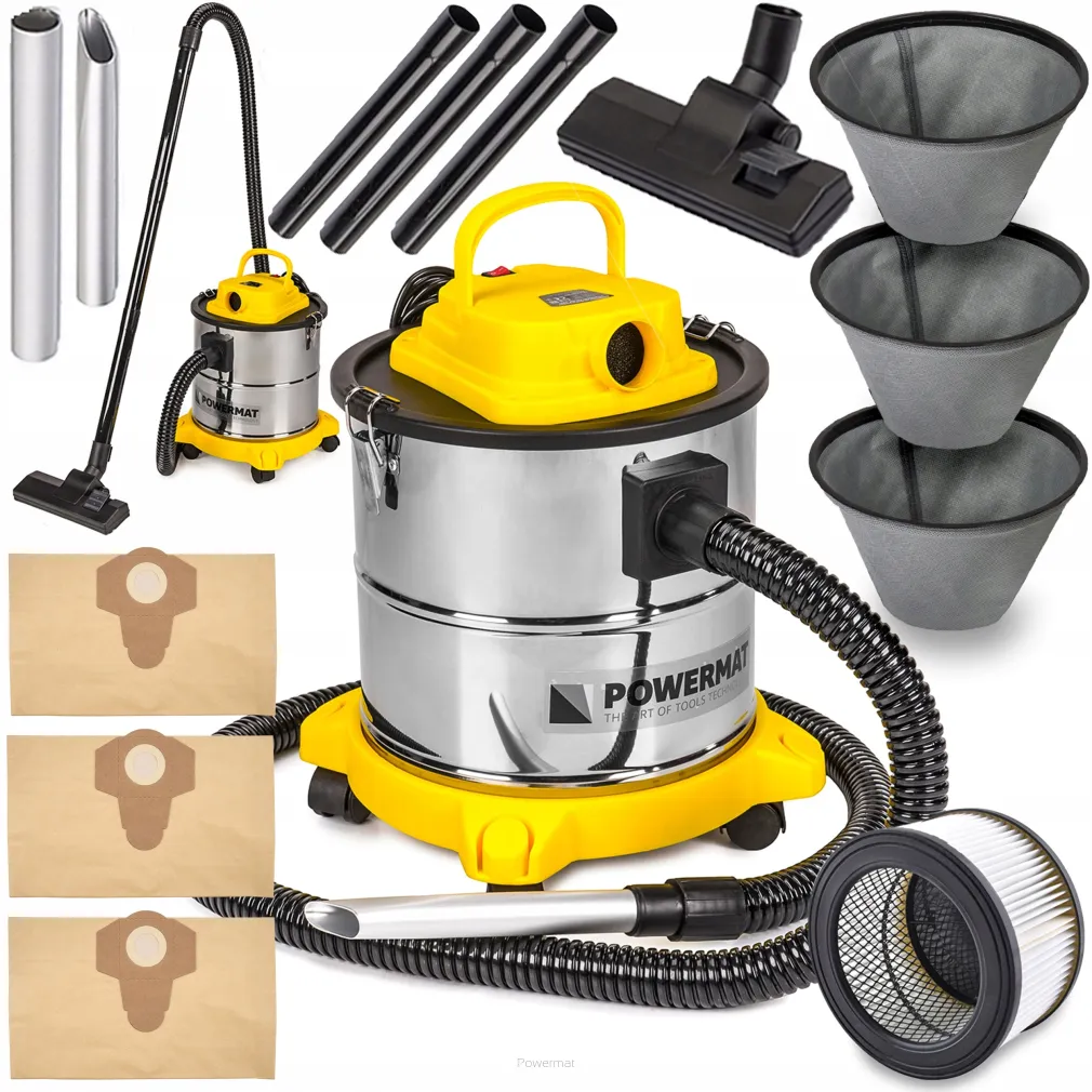 Odkurzacz PRZEMYSŁOWY Separator Kominkowy Do Kominka Popiołu Grilla 2000W PM-ESP-2000