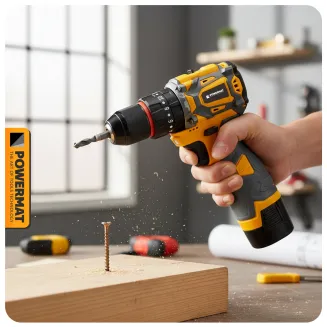 WIERTARKO WKRĘTARKA AKUMULATOROWA BEZSZCZOTKOWA UDAR 16.8V LED 2xAKU + BITY PM-WA-16.8V-1.5M - 3