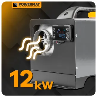 NAGRZEWNICA OLEJOWA SPALINOWA OGRZEWANIE POSTOJOWE 12KW 12V DC / 24V DC/ PTRZETWORNICA 230V PM-AG-8M4PM-AG-8M4  - 10