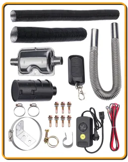 NAGRZEWNICA OLEJOWA SPALINOWA OGRZEWANIE POSTOJOWE 12KW 12V DC / 24V DC/ PTRZETWORNICA 230V PM-AG-8M4PM-AG-8M4  - 11