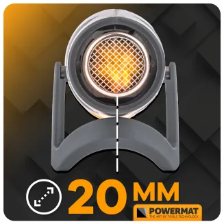 MINI OPALARKA ELEKTRYCZNA Z REGULACJĄ 2 BIEGI 450°C 2 DYSZE + KOSZULKI PM-MOP-450T - 3