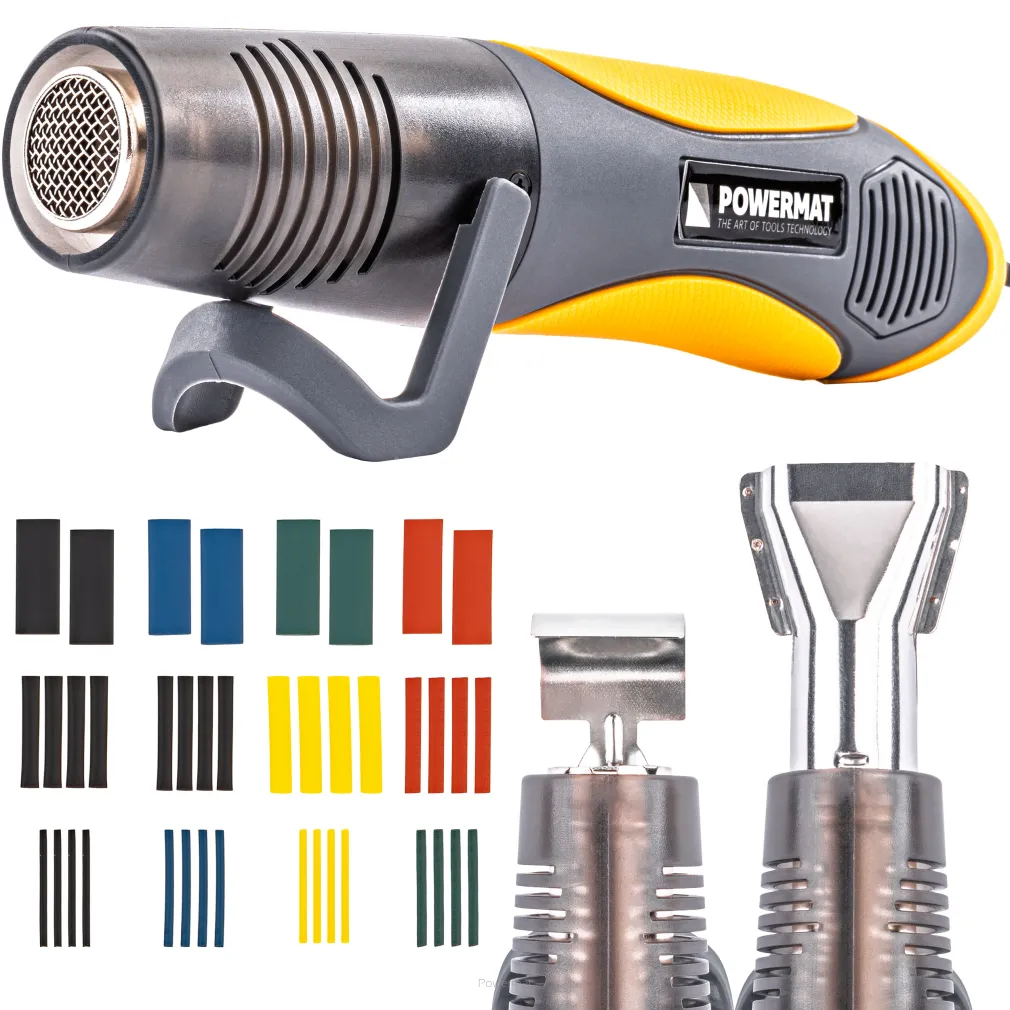 MINI OPALARKA ELEKTRYCZNA Z REGULACJĄ 2 BIEGI 450°C 2 DYSZE + KOSZULKI PM-MOP-450T