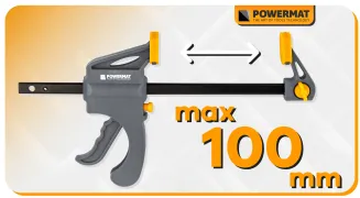 ŚCISK STOLARSKI ZACISK DŹWIGNIOWY 100x35 MM SZYBKOZACISKOWY AUTOMATYCZNY PM-SSD-M4T - 4