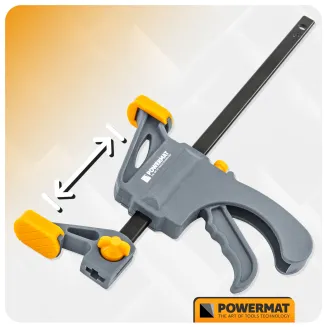 ŚCISK STOLARSKI ZACISK DŹWIGNIOWY 100x35 MM SZYBKOZACISKOWY AUTOMATYCZNY PM-SSD-M4T - 6