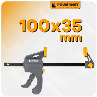 ŚCISK STOLARSKI ZACISK DŹWIGNIOWY 100x35 MM SZYBKOZACISKOWY AUTOMATYCZNY PM-SSD-M4T - 8
