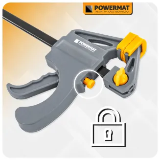 ŚCISK STOLARSKI ZACISK DŹWIGNIOWY 100x35 MM SZYBKOZACISKOWY AUTOMATYCZNY PM-SSD-M4T - 9