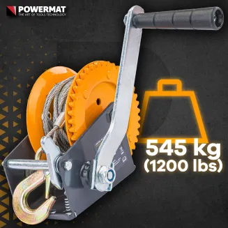 Linowa WCIĄGARKA WYCIĄGARKA Korbowa Ręczna 545kg 10m Na Korbę PM-WRC-545T - 9