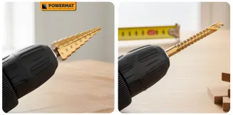 WIERTŁA STOPNIOWE FREZUJĄCE 4-32MM DO METALU HSS DREWNA PLASTIKU 3-8MM 6 EL PM-ZWSF-6T - 8