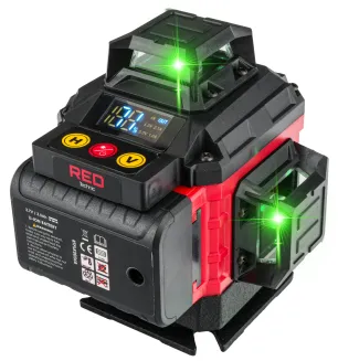 POZIOMICA LASEROWA LASER KRZYŻOWY 4D 360 ZIELONY RTPLK0036 - 2