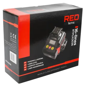 POZIOMICA LASEROWA LASER KRZYŻOWY 4D 360 ZIELONY RTPLK0036 - 24