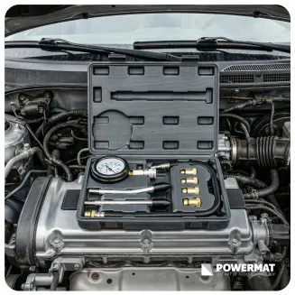 MIERNIK CIŚNIENIA SPRĘŻANIA BENZYNA (ZESTAW 8el.) PM-MCSB-8T - 4