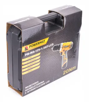 Wkrętarka wiertarka akumulatorowa PM-WA-12V-1.5AT-LCD - 10