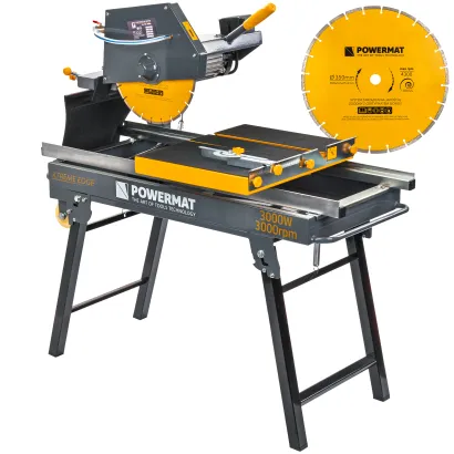 PRZECINARKA STOŁOWA DO BETONU I KAMIENIA 3000W Z TARCZĄ DIAMENTOWĄ 350 MM PM-PDB-3000M