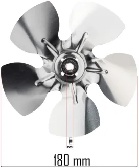 WENTYLATOR DO NAGRZEWNICY SPALINOWEJ WIRNIK ŚMIGŁO UNIWERSALNE 29° 180mm PM-NAG-40SN-WEN - 7