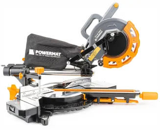 PIŁA UKOŚNA Z POSUWEM PILARKA UKOŚNICA DO DREWNA 210MM Z LASEREM PM-UK-2000T - 3