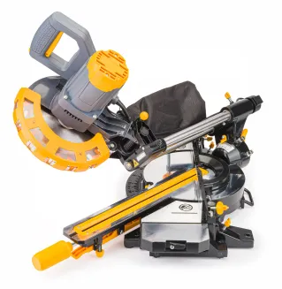 PIŁA UKOŚNA Z POSUWEM PILARKA UKOŚNICA DO DREWNA 210MM Z LASEREM PM-UK-2000T - 6