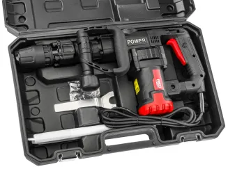 MŁOT WYBURZENIOWY UDAROWY DO KUCIA 20J SDS MAX 3000W + WALIZKA DŁUTA KLUCZ RTMWB0107 - 10