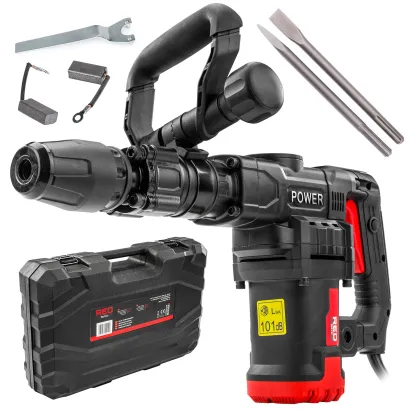 MŁOT WYBURZENIOWY UDAROWY DO KUCIA 20J SDS MAX 3000W + WALIZKA DŁUTA KLUCZ RTMWB0107