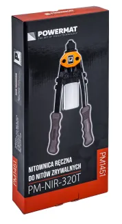 NITOWNICA RĘCZNA NOŻYCOWA DO NITÓW ZRYWALNYCH+POJEMNIK 320mm / 3,2-6,4mm PM-NIR-320T - 14