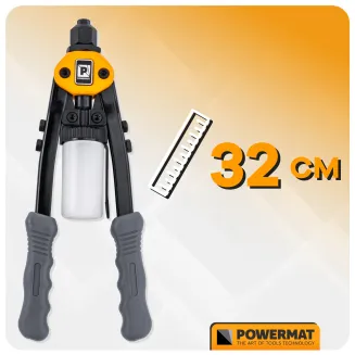 NITOWNICA RĘCZNA NOŻYCOWA DO NITÓW ZRYWALNYCH+POJEMNIK 320mm / 3,2-6,4mm PM-NIR-320T - 10