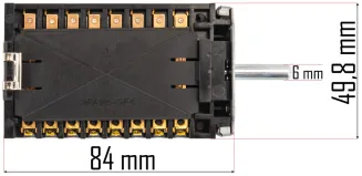 PRZEŁĄCZNIK DO NAGRZEWNICY WŁĄCZNIK NAGRZEWNICY ELEKTRYCZNEJ DMUCHAWY 9 PIN  PM-NAG-15EDN-PK - 7