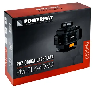 POZIOMICA LASER KRZYŻOWY ZIELONY SAMOPOZIOMUJĄCA 4D 360° 16 LINII PM-PLK-4DM2 - 20