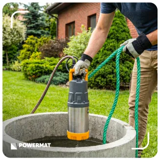 AUTOMATYCZNA POMPA DO WODY DESZCZOWEJ STUDNI ZATAPIALNA OGRODOWA 6000 L/H PM-APDW-1100J - 11