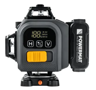 POZIOMICA LASER KRZYŻOWY ZIELONY SAMOPOZIOMUJĄCA 4D 360° 16 LINII PM-PLK-4DM3 - 4