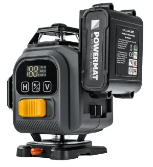 POZIOMICA LASER KRZYŻOWY ZIELONY SAMOPOZIOMUJĄCA 4D 360° 16 LINII PM-PLK-4DM3 - 6