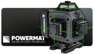 POZIOMICA LASER KRZYŻOWY ZIELONY SAMOPOZIOMUJĄCA 4D 360° 16 LINII PM-PLK-4DM3 - 16