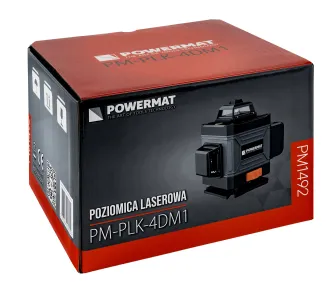 POZIOMICA LASEROWA LASER KRZYŻOWY ZIELONY SAMOPOZIOMUJĄCA 4D 360° 16 LINII PM-PLK-4DM1 - 14