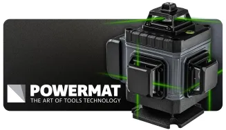 POZIOMICA LASEROWA LASER KRZYŻOWY ZIELONY SAMOPOZIOMUJĄCA 4D 360° 16 LINII PM-PLK-4DM1 - 2