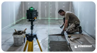 POZIOMICA LASEROWA LASER KRZYŻOWY ZIELONY SAMOPOZIOMUJĄCA 4D 360° 16 LINII PM-PLK-4DM1 - 11