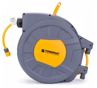AUTOMATYCZNY BĘBEN ZWIJACZ NA WĄŻ OGRODOWY NAŚCIENNY 1/2 35m + PISTOLET PRO PM-ABNW-35M - 2