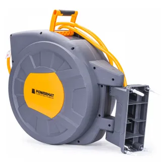 AUTOMATYCZNY BĘBEN ZWIJACZ NA WĄŻ OGRODOWY NAŚCIENNY 1/2 35m + PISTOLET PRO PM-ABNW-35M - 5