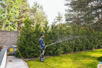 AUTOMATYCZNY BĘBEN ZWIJACZ NA WĄŻ OGRODOWY NAŚCIENNY 1/2 35m + PISTOLET PRO PM-ABNW-35M - 6