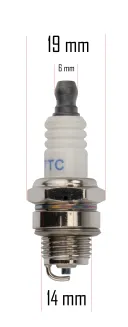 ŚWIECA ZAPŁONOWA DO KOSY SPALINOWEJ POWERMAT PIŁY PILARKI TYP L7TC PM-KS-600T-SA - 5