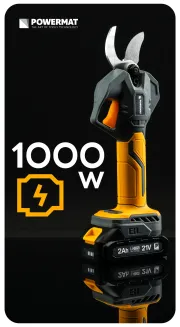 SEKATOR AKUMULATOROWY NOŻYCE ELEKTRYCZNE OGRODOWE 21V MOCNE DO GAŁĘZI 2xAKU 30mm PM-SA-21V-2AM - 13