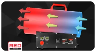 NAGRZEWNICA GAZOWA 45KW 230V TERMOSTAT LCD WĄŻ+REDUKTOR RTNGG0118 - 10