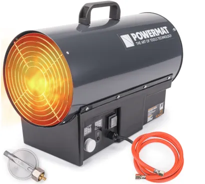 NAGRZEWNICA GAZOWA Z TERMOSTATEM LCD DMUCHAWA GRZEJNIK + WĄŻ REDUKTOR 25KW 230V PM-NAG-25GLN