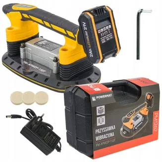 PRZYSSAWKA WIBRUJĄCA DO UKŁADANIA PŁYTEK WIBRATOR DO POZIOMOWANIA 2xAKU 21V  PM-APWDP-150T - 10